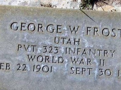 George W. Frost on Sysoon