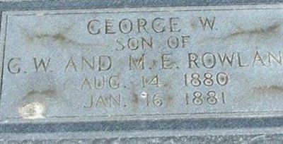 George W. Rowland on Sysoon