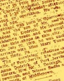 George Walter Dedrick on Sysoon