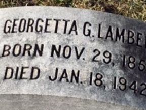Georgetta G Lambert on Sysoon