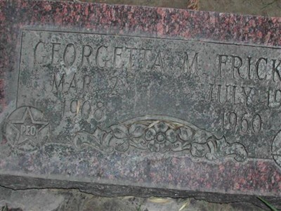 Georgetta M. Fricke on Sysoon