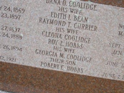 Georgia M. Coolidge Hobbs on Sysoon