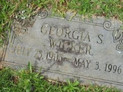 Georgia S. Wicker on Sysoon