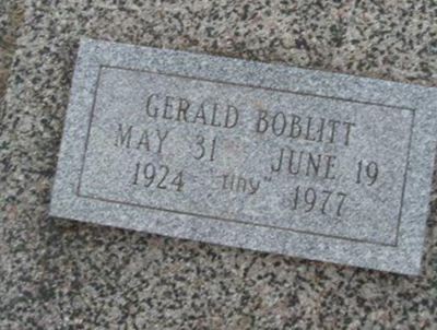 Gerald "Tiny" Boblitt, Find a grave on Sysoon Gerald "Tiny" Boblitt on Sysoon