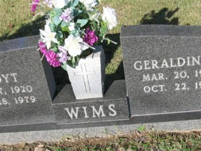 Geraldine B. Wims on Sysoon