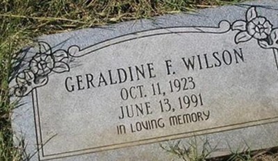 Geraldine F. Wilson on Sysoon
