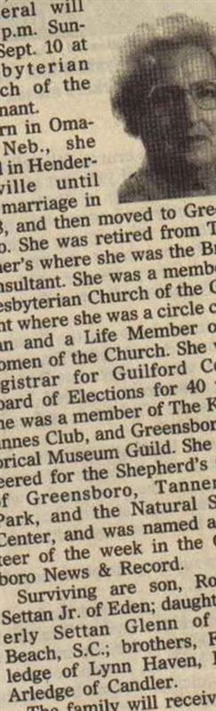 Geraldine (Jerry) Arledge Settan on Sysoon