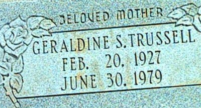 Geraldine S. Trussell on Sysoon