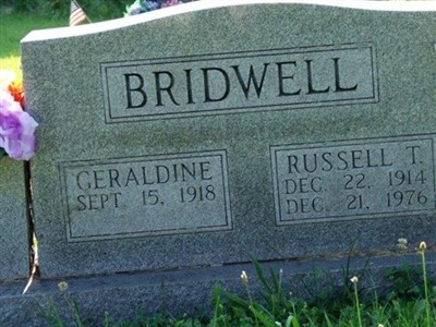 Geraldine Webster Bridwell on Sysoon