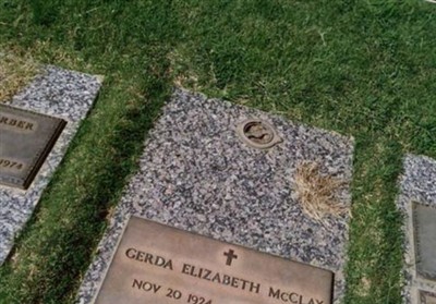 Gerda Elizabeth McClay on Sysoon