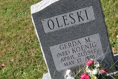 Gerda Margret Koenig Oleski on Sysoon