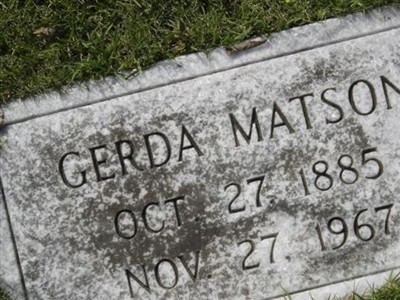 Gerda Matson on Sysoon