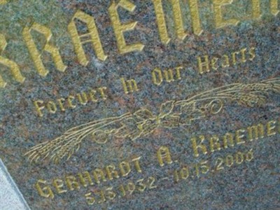 Gerhardt A Kraemer on Sysoon