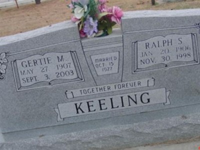 Gertie M. Keeling on Sysoon