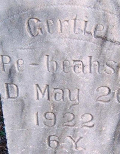 Gertie Pe-beahsy on Sysoon