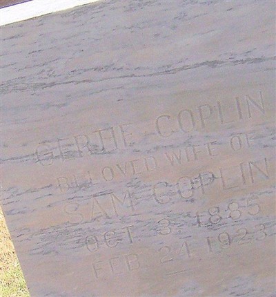 Gertie Shanblum Coplin on Sysoon