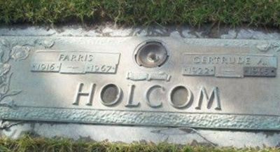 Gertrude A. Holcom on Sysoon