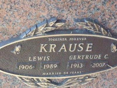 Gertrude C Krause on Sysoon