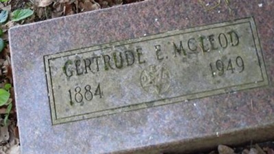 Gertrude E McLeod on Sysoon