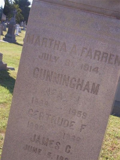 Gertrude F Cunningham on Sysoon