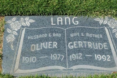 Gertrude Gasser Lang on Sysoon