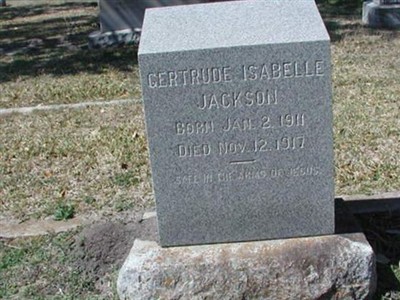 Gertrude Isabelle Jackson on Sysoon