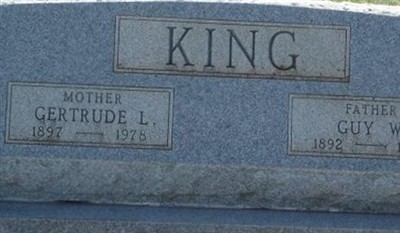 Gertrude L Ethridge King on Sysoon