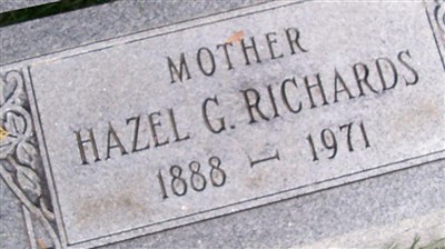 Hazel Gertrude "Richie" Doering Richards on Sysoon