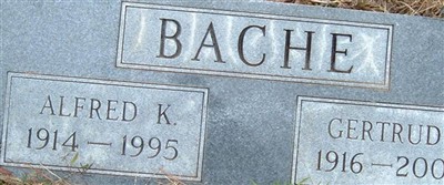 Gertrude "Trudy" Ellis Bache on Sysoon