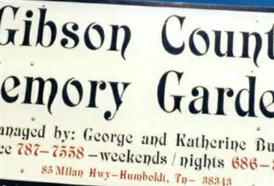 Gibson County Memory Gardens on Sysoon