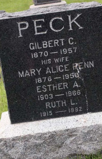 Gilbert C. Peck, Find a grave on Sysoon Gilbert C. Peck on Sysoon