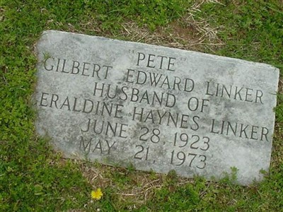 Gilbert Edward "Pete" Linker on Sysoon