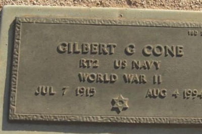 Gilbert G Cone on Sysoon