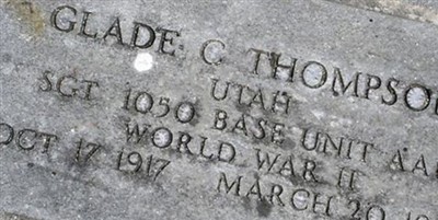 Glade C. Thompson on Sysoon