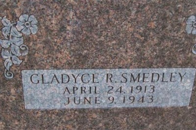 Gladyce R Smedley on Sysoon
