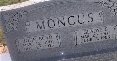 Gladys B. Moncus on Sysoon