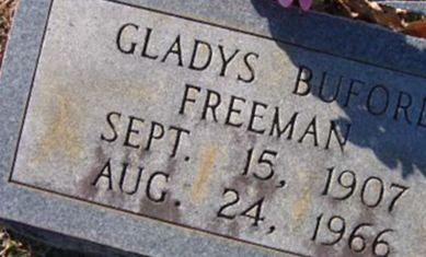 Gladys Buford Freeman on Sysoon