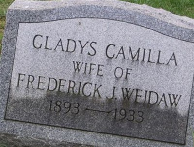 Gladys Camilla Sims Weidaw on Sysoon