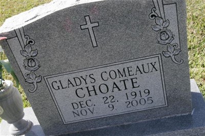 Gladys Comeaux Choate on Sysoon