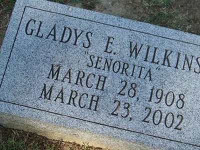 Gladys E. "Senorita" Wilkinson on Sysoon