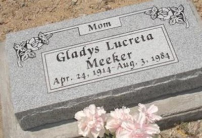 Gladys Lucreta Meeker on Sysoon