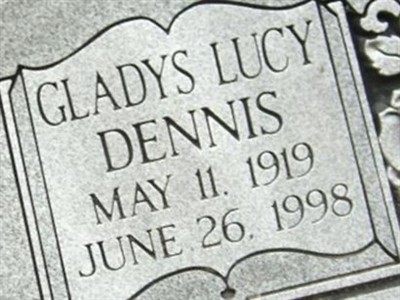 Gladys Lucy Dennis Ridgeway on Sysoon