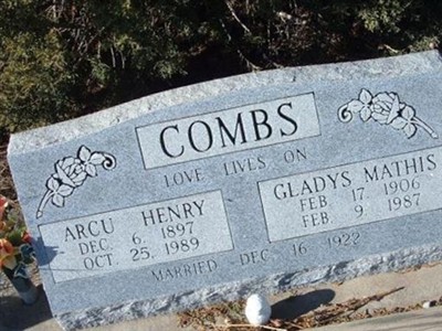 Gladys Mathis Combs on Sysoon