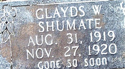 Gladys W. Shumate on Sysoon