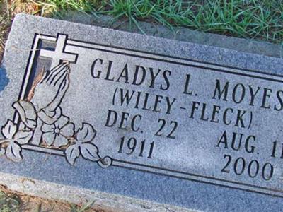 Gladys L. Wiley Fleck Moyes on Sysoon