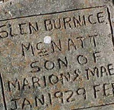 Glen Burnice McNatt on Sysoon