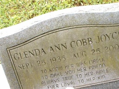 Glenda Ann Cobb Joyce on Sysoon