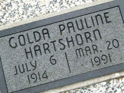 Golda Pauline Hartshorn on Sysoon