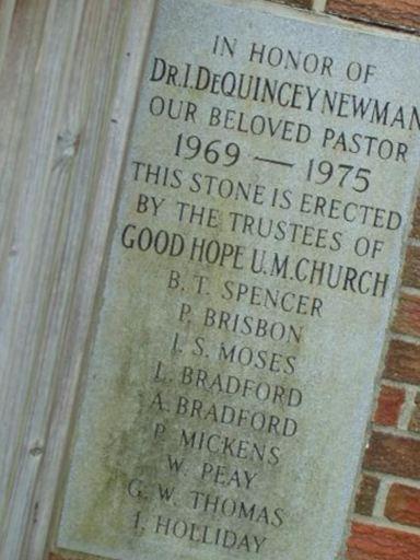 Good Hope United Methodist Cemetery on Sysoon