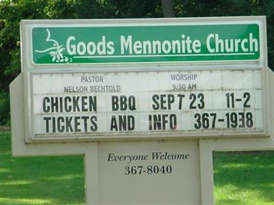 Goods Mennonite Church Cemetery on Sysoon